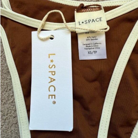 NEW - L*SPACE - Levy Bikini Bottom - NWT - Coffee-Cream - Picture 4 of 4